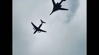Пролёт Ту-160 и Ил-78 воздушный Парад Победы 2020