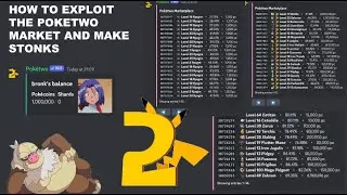 HOW TO EXPLOIT THE MARKET IN POKETWO AND GET RICH