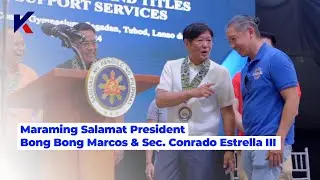 President Bong Bong Marcos and Sec. Conrado Estrella III in Lanao del Norte | CLOA