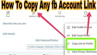 How To Copy Facebook Profile Link Without Any App