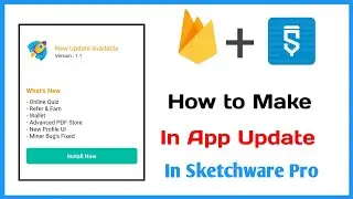 How To Make In App Update In Sketchware (User & Admin) | App Update In Sketchware | Sketchware