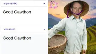 Scott Cawthon in different languages meme