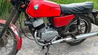 Двигатель Ява (Jawa) 350/634 тест 14.06.2024 после ремонта (г. Узловая, Тульская обл)