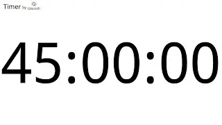 45 Hour Countup Timer