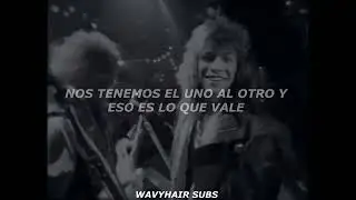 Bon Jovi - Livin' On A Player///Sub Español+Video///