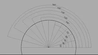 Быстро задать угол в Autocad  Fast create angle in AutoCad wmv