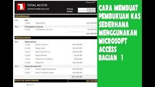 Membuat Pembukuan Kas dengan MS Access #1/4 Tabel Database