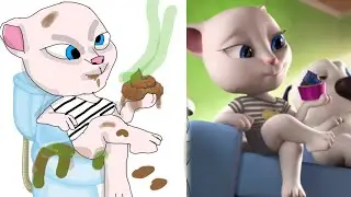 Laugh with My Talking Tom 2 Funny Drawing Meme -Try not To laugh 😂😂