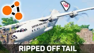 BeamNG Drive - Japan Airlines flight 123 Airplane Crash Recreation