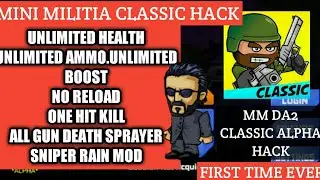 Mini militia classic  hack.mini militia classic simple mod|More than 20+ features.classic mod