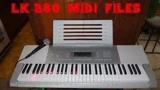 Casio  LK-280 keyboard How to download and Configure Midi files for lesson playback