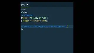 What is strlen() function in Php🫣 