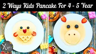 Owl Pancake | 2 Easy Fun Animal Shaped Pancakes For Kids