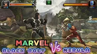Black Bolt Vs Nebula - Marvel Superheroes