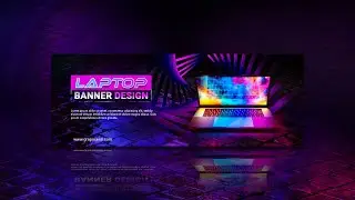 How To Make Standard Web Banner Design - Photoshop Tutorial
