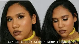 SIMPLE & EASY GLAM MAKEUP TUTORIAL | South African YouTuber