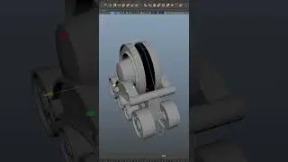 Распределение объектов по кривой в MAYA 