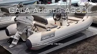 GALA inflatable boat Atlantis A330L - walkaround boat review at the Toronto Boat Show 2024