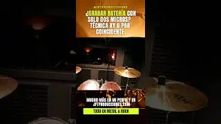 Recording drums with only 2 microphones using the XY technique