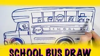 HOW TO DRAW A SCHOOL BUS!!!!