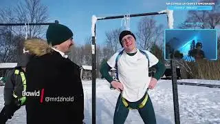 AMAR I WRONEK OGLĄDAJĄ NOWY FILM BUNGEE  *ZIMOWY TELETURNIEJ BUNGEE*