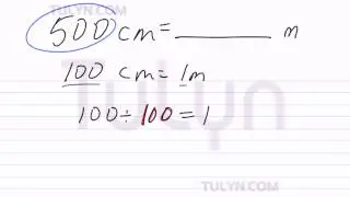 conversion of metric units centimeters to meters
