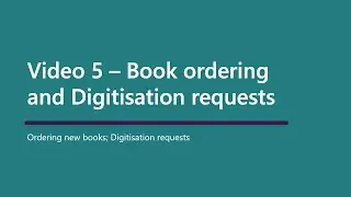 Reading lists video 5 - Ordering