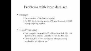 What are the Problems with large data-set