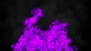 Purple Fire and Smoke Looping Background - Free Motion Graphic Screensaver