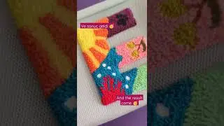 Embroidering letter ✨ Harf işleme ✨ 