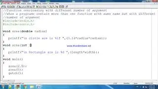 Function or Method Overloading with Different Type of Argument in C Programming