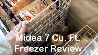 Midea 7.0 Cu. Ft. Chest Freezer Review And Solar Generator Backup - Delta 1300 and Delta Pro