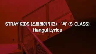 STRAY KIDS (스트레이 키즈) - '특' (S-CLASS) Hangul Lyrics/가사