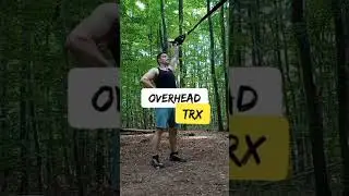 Приседания с TRX петлями. Overhead sit ups