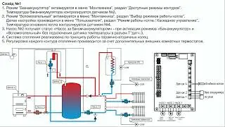 Гидравлическая схема отопления 4.1 совместная работа 2х котлов с баком аккумулятором.