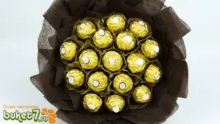 Bouquet of Ferrero Roche sweets. Master class by Anna Tyumerova