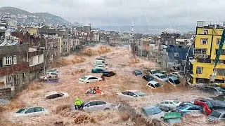 Flood Apocalypse in Turkey and Greece! Flash flooding Destroy city after city