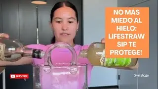 ¿Viajas y te preocupa el agua? Descubre LifeStraw Sip para Bebidas Seguras! 💧🌍