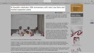 AL Rawdah Poultry 20th Anniversary - PR Campaign