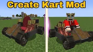 I Tried Unknown Create Kart Mod addons | Create Kart Mod Minecraft 