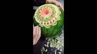 Резьба по арбузу - особое искусство