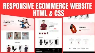 How To Make Ecommerce Website Using HTML And CSS Step By Step | Create e-Commerce Website