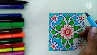 КАК НАРИСОВАТЬ ЦВЕТОК/HOW TO DRAW A FLOWER/NAQSH RASM CHIZISH/ГУЛ СУРОТ ТАРТУУ/СУРЕТ САЛУ