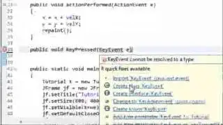 JAVA Programming Tutorial Moving Object with Keyboard Inputs KeyListener