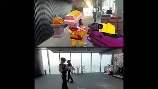 Mixed reality Laser game MissionX