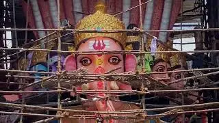Khairatabad Biggest Ganesh Aagaman 2024 | Khairatabad Ganesh Eyes Open | Ganesh idol pranapratista