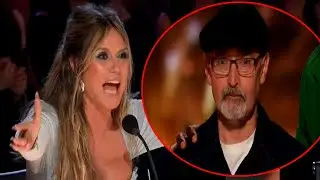 America's Got Talent | Heidi Klum celebrates as her Golden Buzzer pick Richard Goodall For Finals