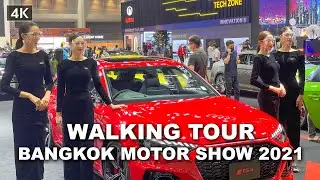 【4K】Bangkok International Motor Show 2021 | Thailand Walking Tour | 24th March 2021