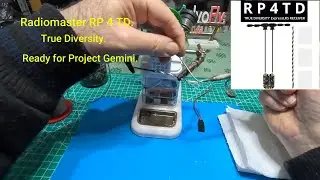 RADIOMASTER RP4TD ExpressLRS 2.4GHz True Diversity Receiver. FLASH and BIND.