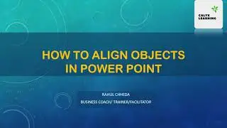 How to align multiple objects or pictures in PowerPoint